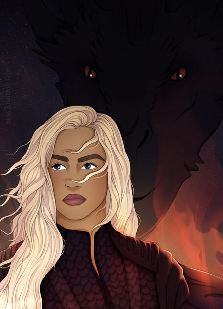 Dany and Drogon